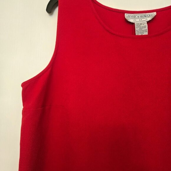 Jessica Howard sleeveless red midi‎ dress Size 16 - Picture 3 of 5